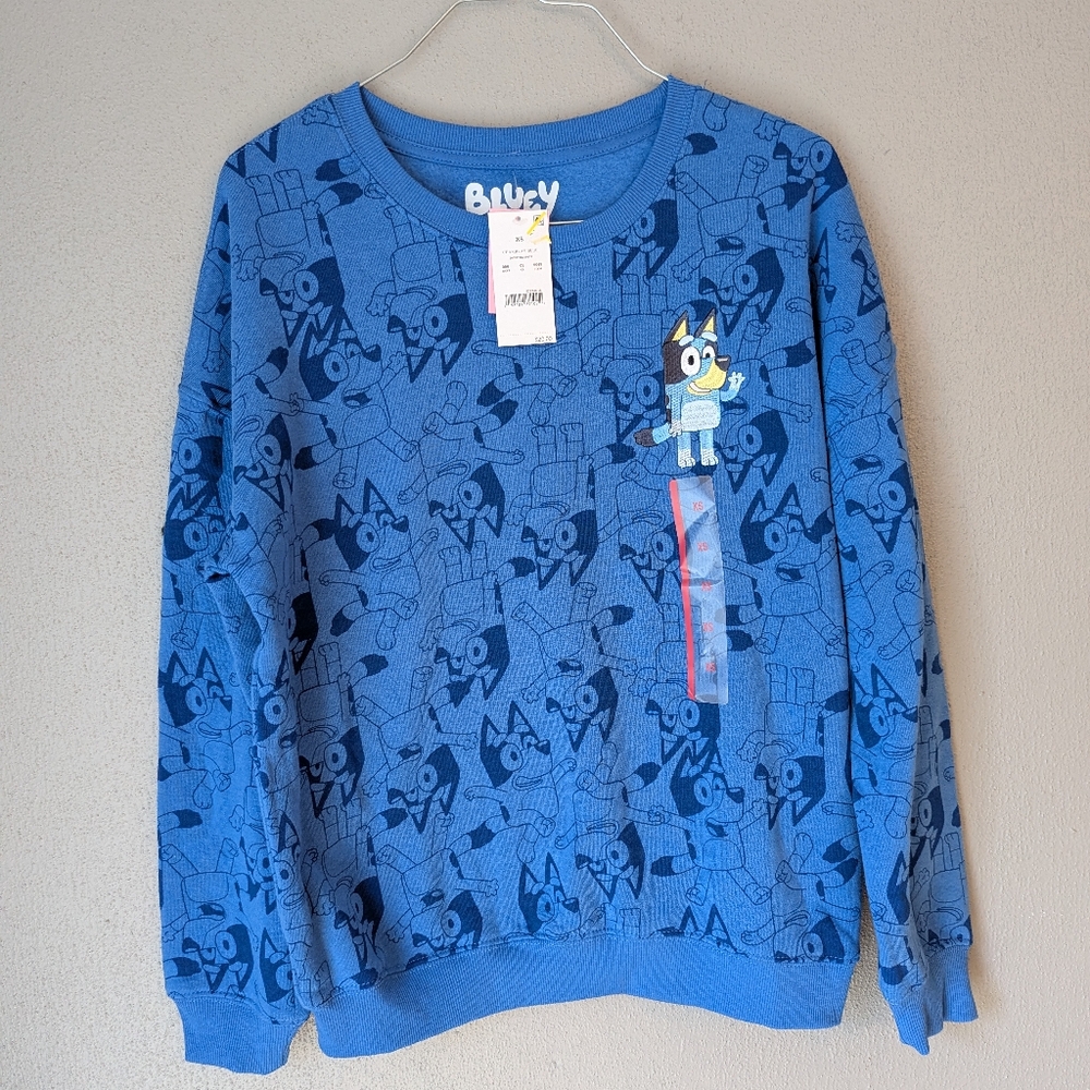 Bluey Sweatshirt With Embroidered Bluey